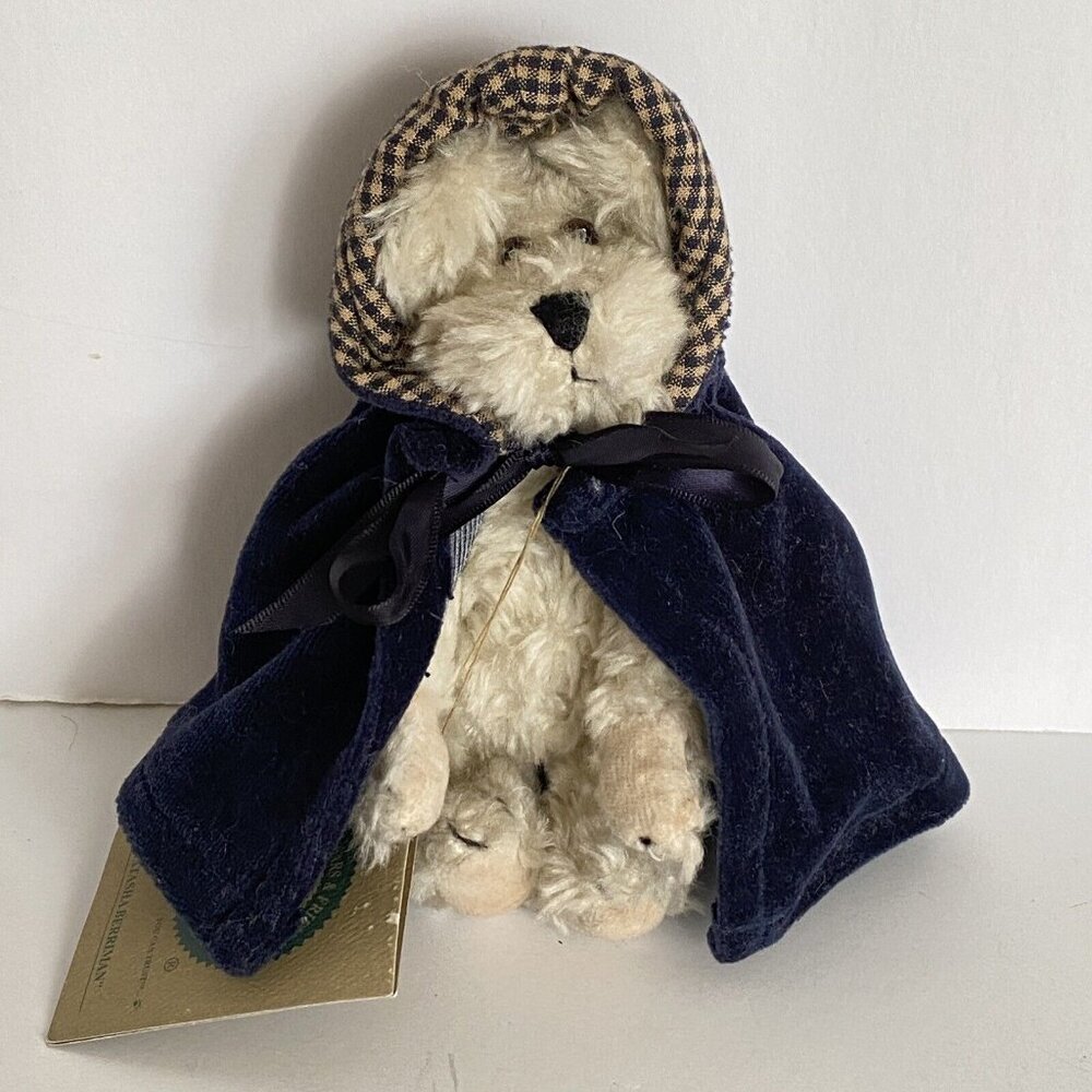 Natasha Berriman Boyds Bears And Friends Plush Blue Cape With Tags 1990s